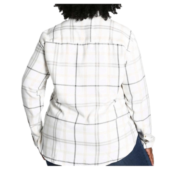 Jachs Girlfriend Women's Flannel Button Plaid Shirt Size XXL NWT - Picture 6 of 6